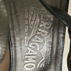 Salvatore Ferragamo Beige Leather Sandals